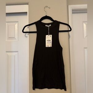 (NEW) Zara Black Tank Top